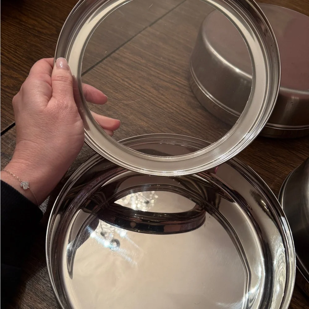 Silver Round Food Storage Containers for Kitchen - Picture 6 of 6